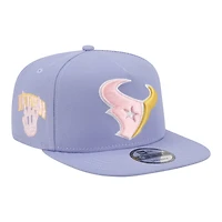 Men's New Era  Lavender Houston Texans Bloom A-Frame 9FIFTY Snapback Hat