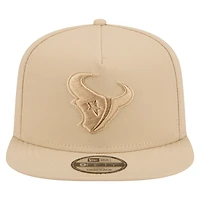 Casquette snapback A-Frame 9FIFTY beige clair pour homme New Era, Houston Texans, color pack