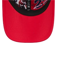 Casquette ajustable New Era bleu marine/rouge Houston Texans 2026 NFL Draft 9FORTY M-Crown pour homme