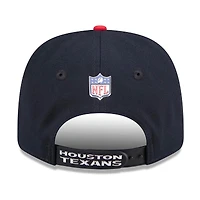 Casquette ajustable New Era bleu marine/rouge Houston Texans 2026 NFL Draft 9SEVENTY pour homme