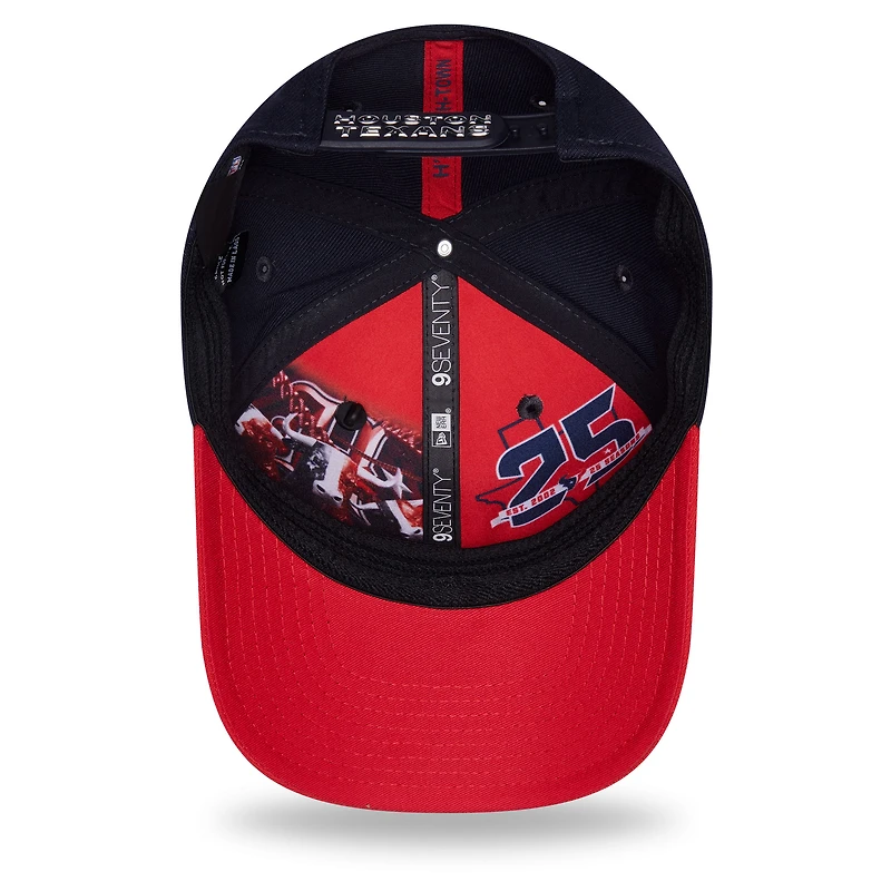 Men's New Era Navy/Red Houston Texans 2026 NFL Draft 9SEVENTY Adjustable Hat