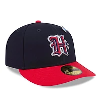 Men's New Era  Navy/Red Houston Texans 2026 NFL Draft Pre-Curved 59FIFTY Fitted Hat
