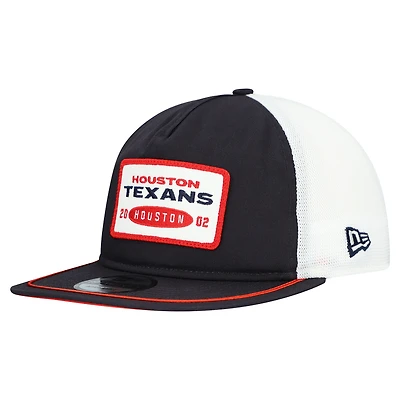 Men's New Era Navy/White Houston Texans Patch 19TWENTY Adjustable Hat