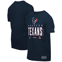 T-shirt New Era bleu marine pour homme, camp d'entraînement NFL 2025 des Houston Texans