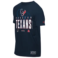 T-shirt New Era bleu marine pour homme, camp d'entraînement NFL 2025 des Houston Texans