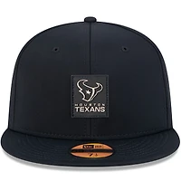 Casquette ajustée New Era 59FIFTY bleu marine Houston Texans 2025 Sideline pour homme