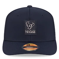 Casquette ajustable New Era 9SEVENTY Trucker bleu marine des Houston Texans 2025 pour homme