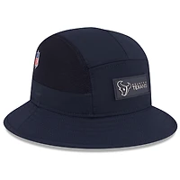 Men's New Era Navy Houston Texans 2025 Sideline  Bucket Hat