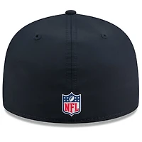 Casquette ajustée New Era 59FIFTY bleu marine Houston Texans 2025 Sideline H-Town pour homme