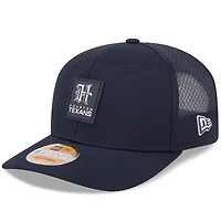Casquette ajustable New Era bleu marine Houston Texans 2025 Sideline H-Town 9SEVENTY Trucker pour homme