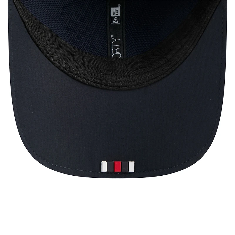 Casquette ajustable New Era 9FORTY bleu marine Houston Texans 2025 Sideline H-Town M-Crown pour homme