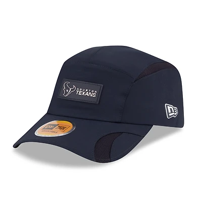 Men's New Era Navy Houston Texans 2025 Sideline Runner Adjustable Hat