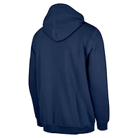 Sweat à capuche carreaux bleu marine Houston Texans 3rd Down de New Era pour homme