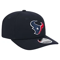Casquette extensible à boutons-pression 9SEVENTY bleu marine des Houston Texans de New Era pour homme