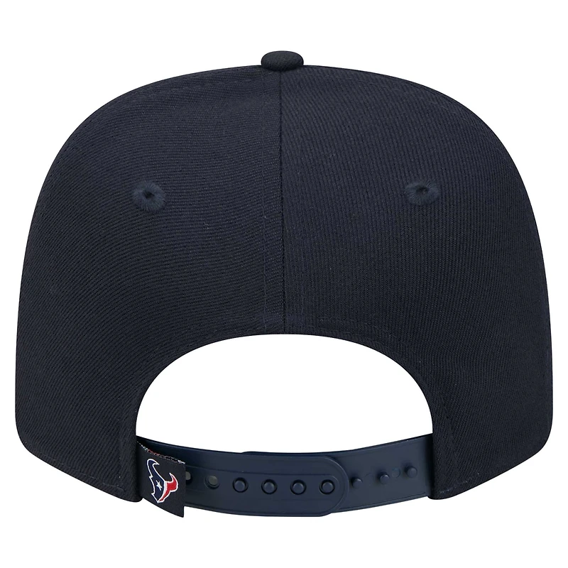 Casquette extensible à boutons-pression 9SEVENTY bleu marine des Houston Texans de New Era pour homme