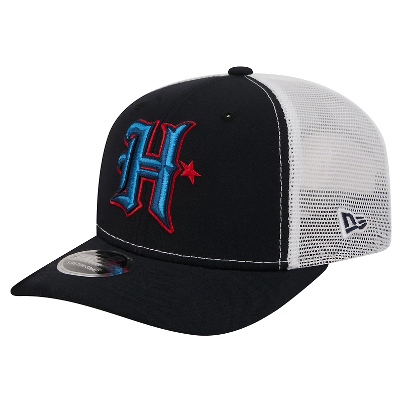 Casquette trucker ajustable New Era bleu marine Houston Texans 9SEVENTY pour homme