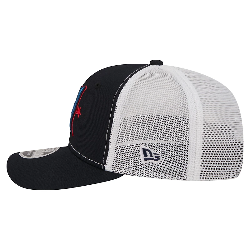 Men's New Era Navy Houston Texans 9SEVENTY Trucker Adjustable Hat