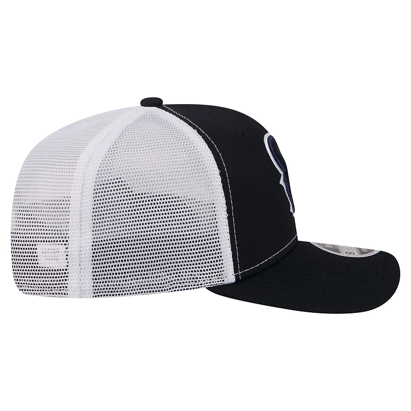 Casquette trucker ajustable New Era bleu marine Houston Texans 9SEVENTY pour homme