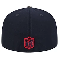 Casquette ajustée 59FIFTY à motif camouflage bicolore New Era pour homme, bleu marine, Houston Texans Active