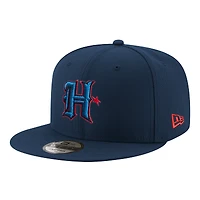 Casquette ajustable à pression New Era bleu marine Houston Texans Basic 9FIFTY pour homme