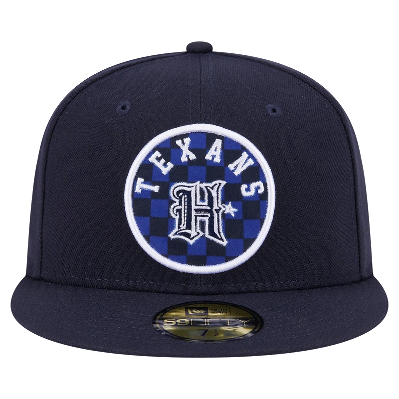 Casquette ajustée à carreaux 59FIFTY des Houston Texans de New Era pour homme
