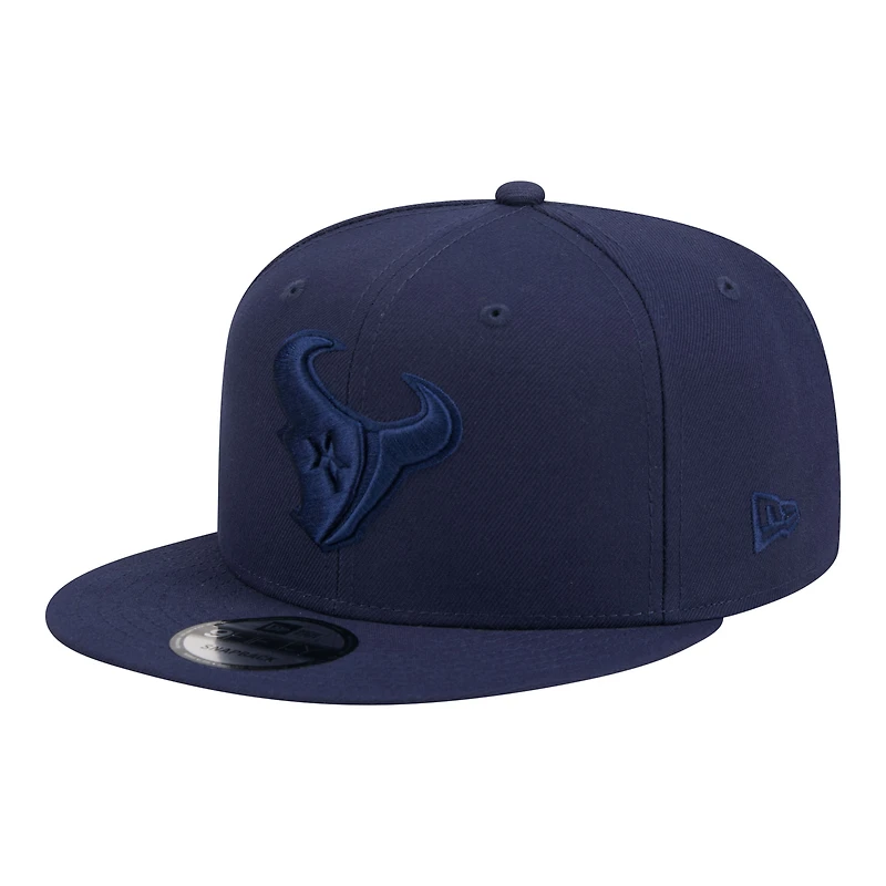 Casquette snapback New Era 9FIFTY pour homme, bleu marine, Houston Texans.