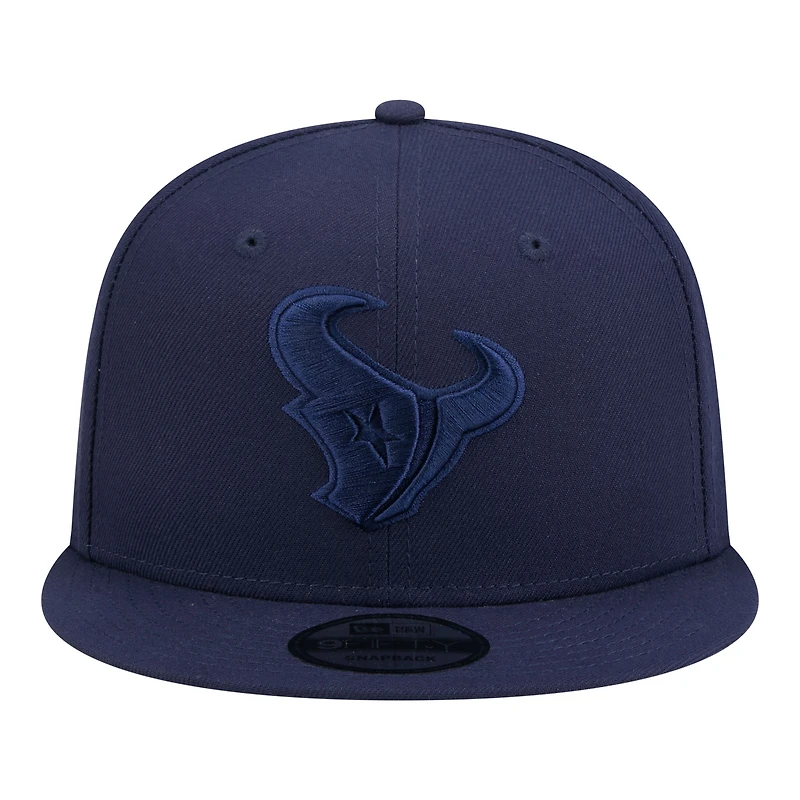 Casquette snapback New Era 9FIFTY pour homme, bleu marine, Houston Texans.