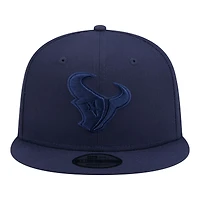 Casquette snapback New Era 9FIFTY pour homme, bleu marine, Houston Texans.