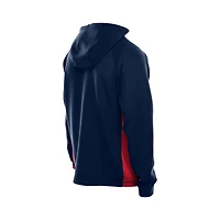 Men's New Era  Navy Houston Texans Combine Authentic Raglan Scuba Full-Zip Hoodie
