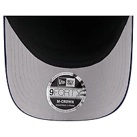 Casquette ajustable New Era 9FORTY A-Frame bleu marine Houston Texans en velours côtelé pour homme