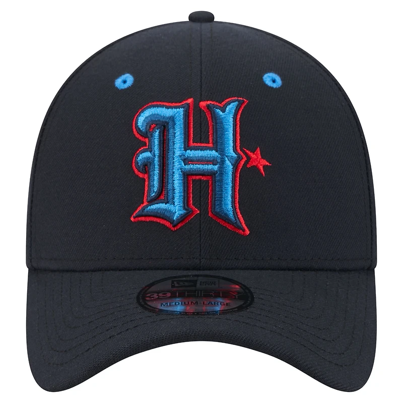 Men's New Era Navy Houston Texans Core Team 39THIRTY Flex Hat