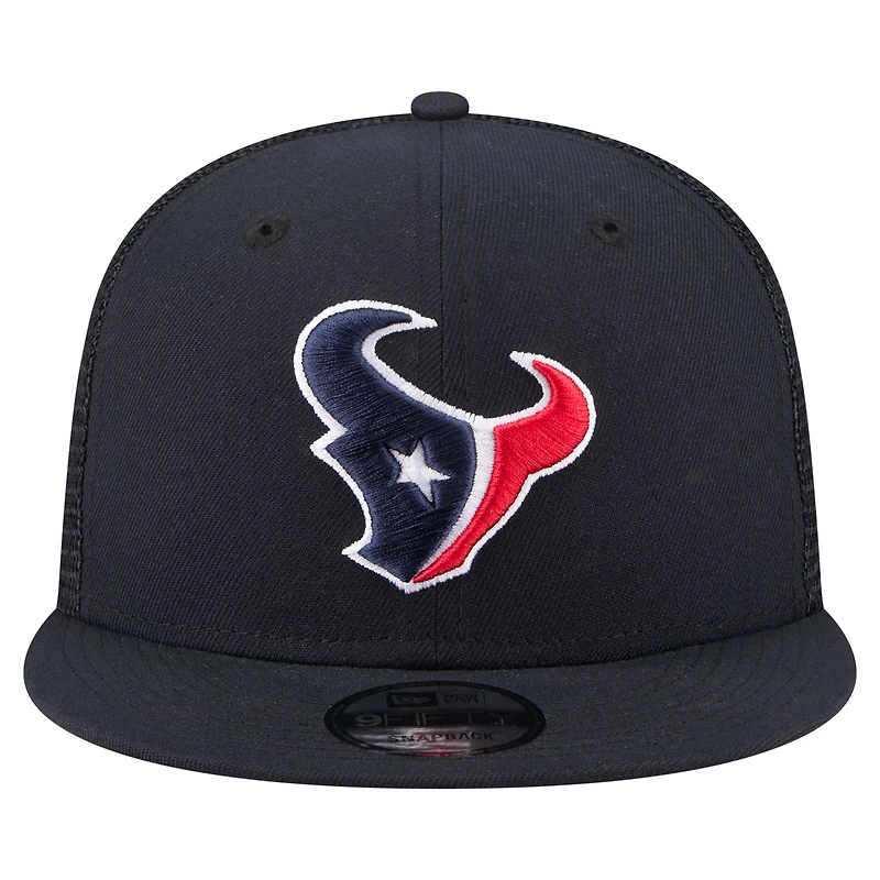 Men's New Era Navy Houston Texans Core Team 9FIFTY Trucker Snapback Hat