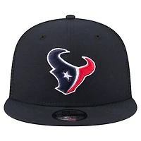 Men's New Era  Navy Houston Texans Core Team 9FIFTY Trucker Snapback Hat