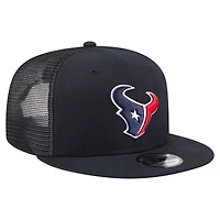 Casquette trucker snapback New Era 9FIFTY Core Team Houston Texans bleu marine pour homme