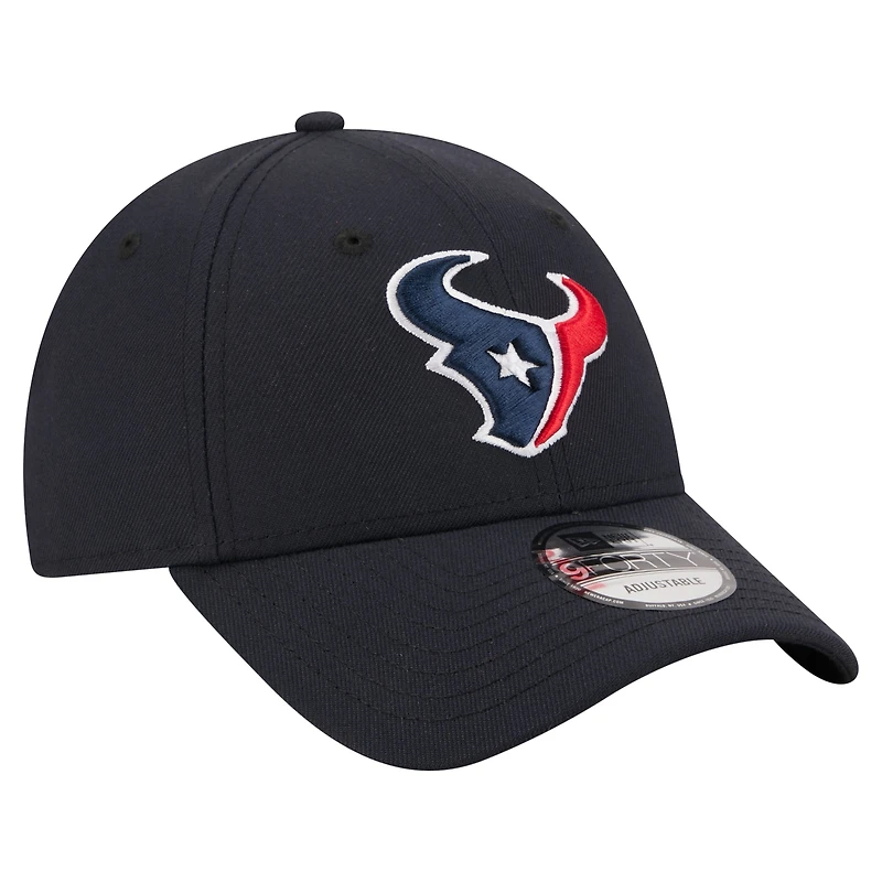 Men's New Era  Navy Houston Texans Core Team 9FORTY Adjustable Hat