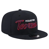 Men's New Era  Navy Houston Texans Core Team Script 9FIFTY Snapback Hat
