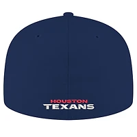Men's New Era Navy Houston Texans Flawless 59FIFTY Fitted Hat