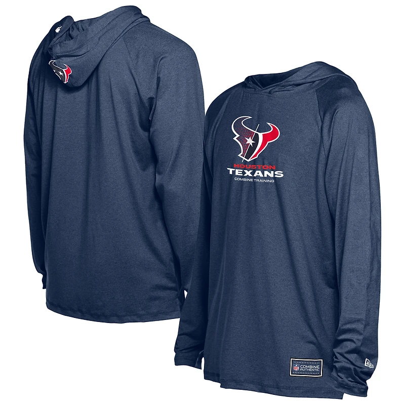 Sweat à capuche fonctionnel New Era bleu marine Houston Texans Fandom pour homme