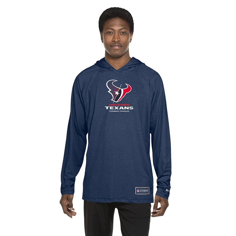 Sweat à capuche fonctionnel New Era bleu marine Houston Texans Fandom pour homme