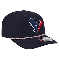 Men's New Era Navy Houston Texans Gameday Multi Rope 9SEVENTY Stretch-Snap Hat