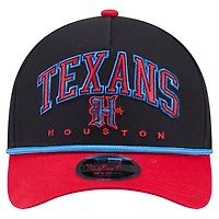 Casquette ajustable New Era H-Town Arch 9FORTY A-Frame bleu marine des Houston Texans pour homme