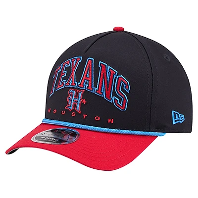 Casquette ajustable New Era H-Town Arch 9FORTY A-Frame bleu marine des Houston Texans pour homme
