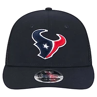 Casquette à visière basse 9FIFTY Snapback Houston Texans New Era pour homme bleu marine