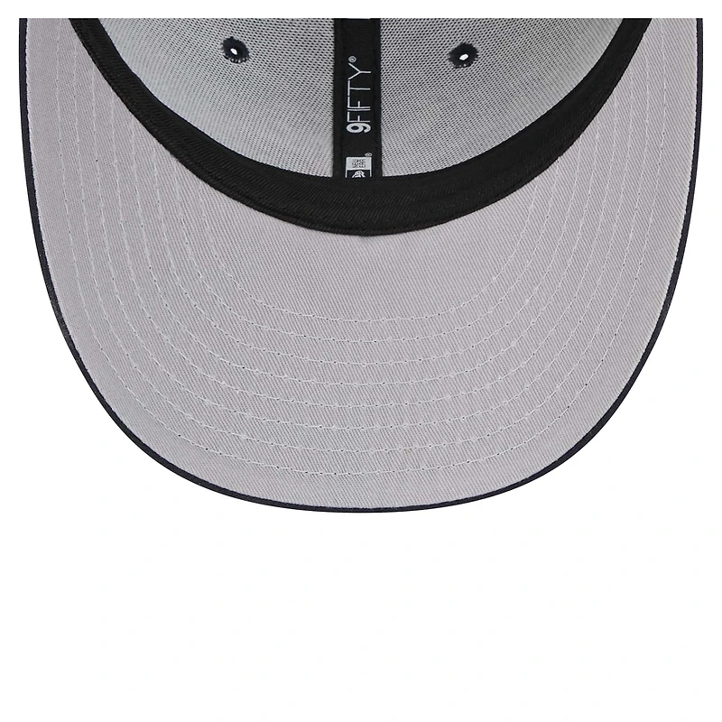 Casquette à visière basse 9FIFTY Snapback Houston Texans New Era pour homme bleu marine