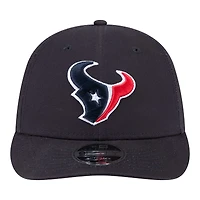 Casquette à visière basse 9FIFTY Snapback pour homme New Era bleu marine Houston Texans