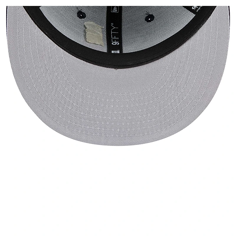 Casquette à visière basse 9FIFTY Snapback pour homme New Era bleu marine Houston Texans
