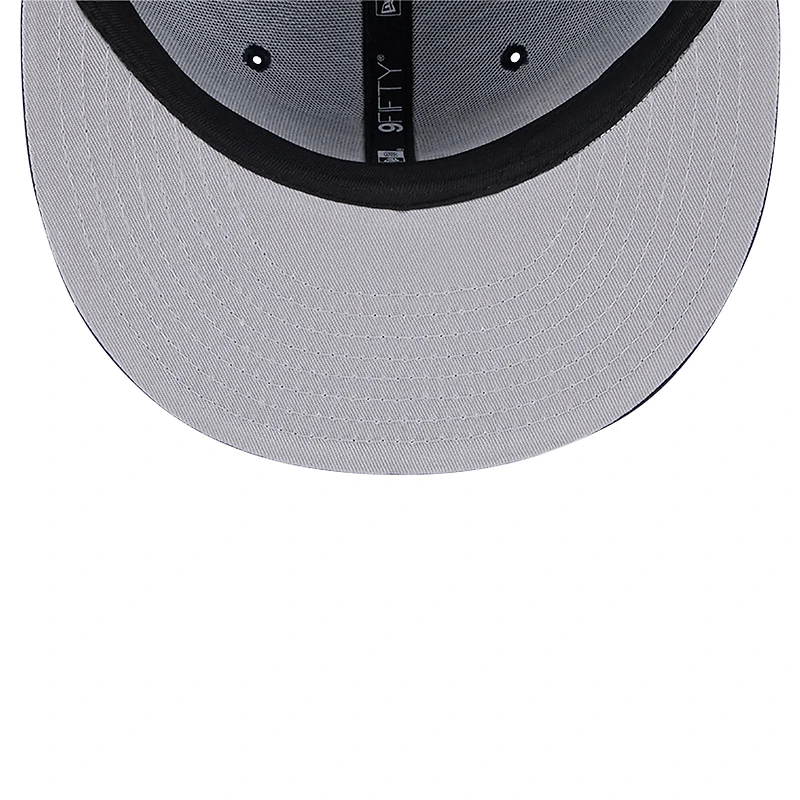Casquette snapback 9FIFTY pour homme New Era bleu marine Houston Texans Main Script