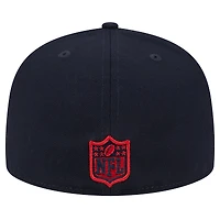 Men's New Era Navy Houston Texans Main Side Patch 59FIFTY Fitted Hat