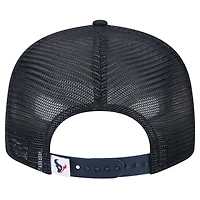 Men's New Era Navy Houston Texans  Main Trucker 9FIFTY Snapback Hat
