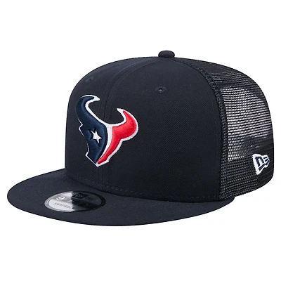 Casquette snapback 9FIFTY Main Trucker bleu marine des Houston Texans de New Era pour homme